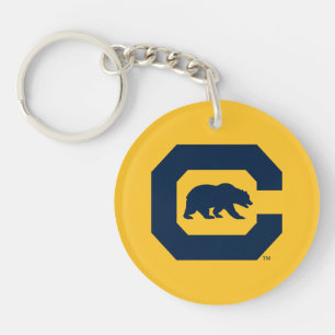 Cal Blue C With Bear Keychain