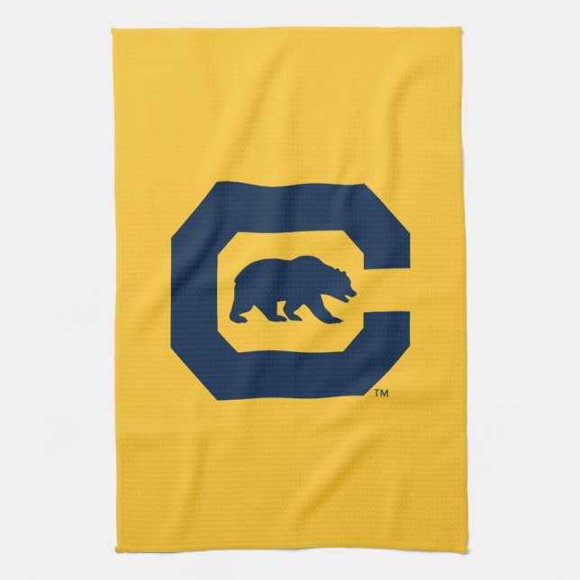 Cal Blue C With Bear Kitchen Towel (Vertical)