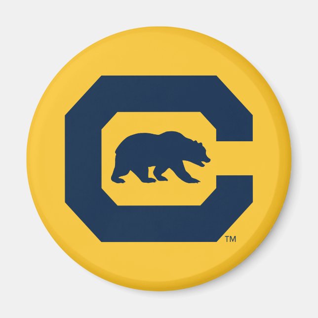 Cal Blue C With Bear Magnet (Front)