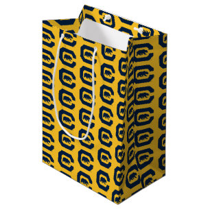 Cal Blue C With Bear Medium Gift Bag