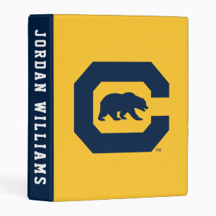 Cal Blue C With Bear Mini Binder
