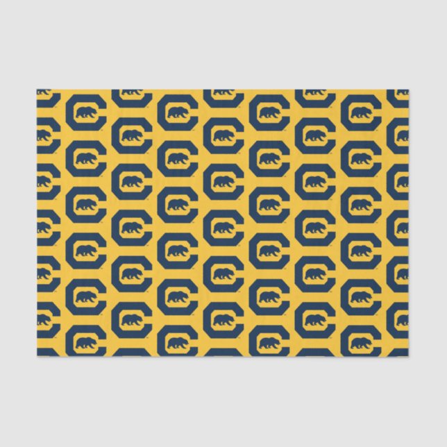 Cal Blue C With Bear Tissue Paper (Front)