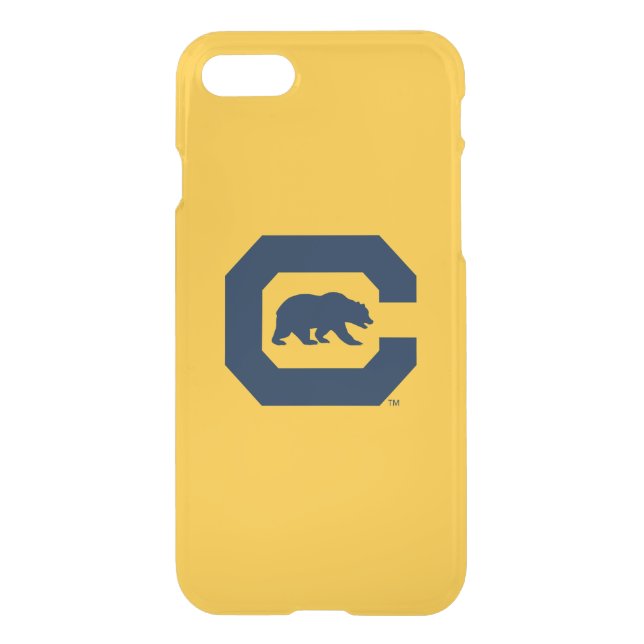Cal Blue C With Bear Uncommon iPhone Case (Back)