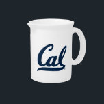 Cal Blue Script Beverage Pitcher<br><div class="desc">Check out these new UC Berkeley designs! Show off your Cal Bear pride with these new UC Berkeley products. These make perfect gifts for the Bears student, alumni, family, friend or fan in your life. All of these Zazzle products are customizable with your name, class year, or club. Go Bears!...</div>