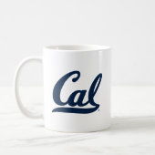 Cal Blue Script Coffee Mug (Left)