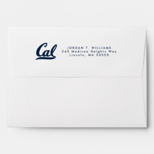Cal Blue Script Envelope