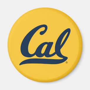 Cal Blue Script Magnet