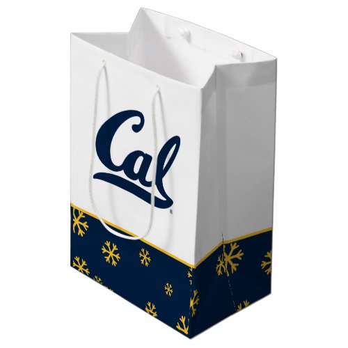 Cal Blue Script Medium Gift Bag
