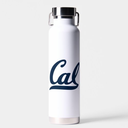 Cal Blue Script Water Bottle