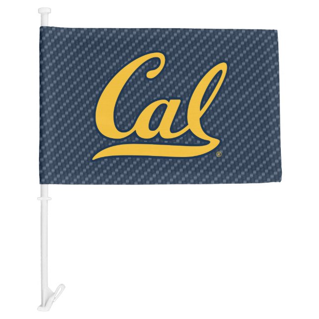 Cal Carbon Fiber Car Flag (Front)