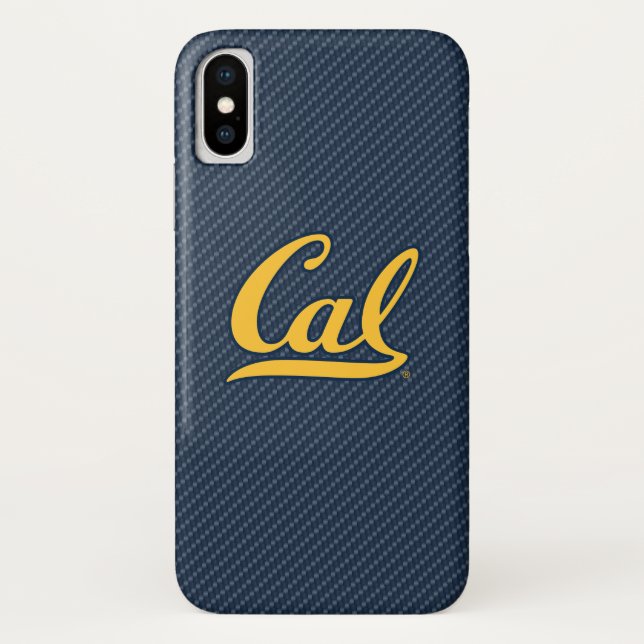 Cal Carbon Fiber Case-Mate iPhone Case (Back)