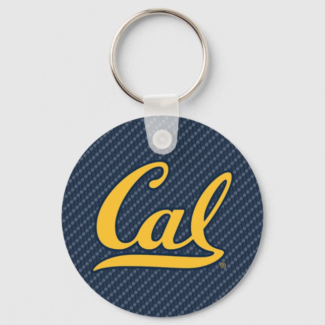 Cal Carbon Fiber Keychain (Front)