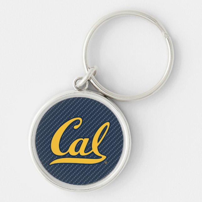 Cal Carbon Fiber Keychain (Front)