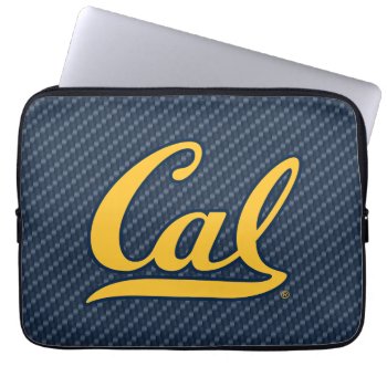 Cal Carbon Fiber Laptop Sleeve by ucberkeley at Zazzle