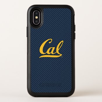 Cal Carbon Fiber Otterbox Symmetry Iphone X Case by ucberkeley at Zazzle