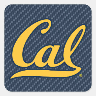 Cal Carbon Fiber Square Sticker