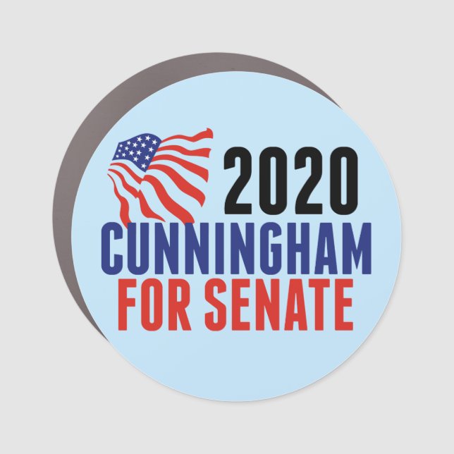 Cal Cunningham for Senate Car Magnet (Front)