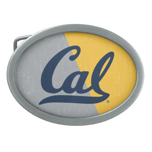 Cal Distressed Color Block Belt Buckle