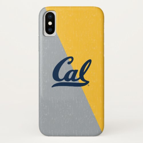 Cal Distressed Color Block iPhone X Case