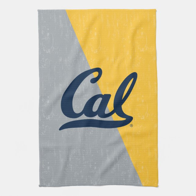 Cal Distressed Color Block Kitchen Towel (Vertical)
