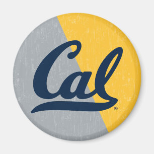 Cal Distressed Color Block Magnet