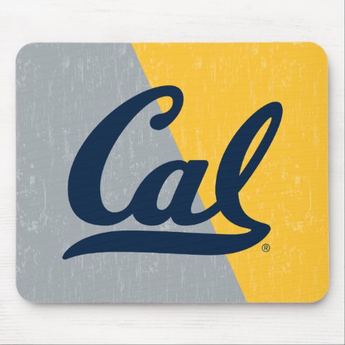 Cal Distressed Color Block Mouse Pad