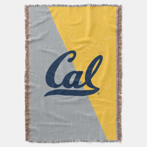 Cal Distressed Color Block Throw Blanket