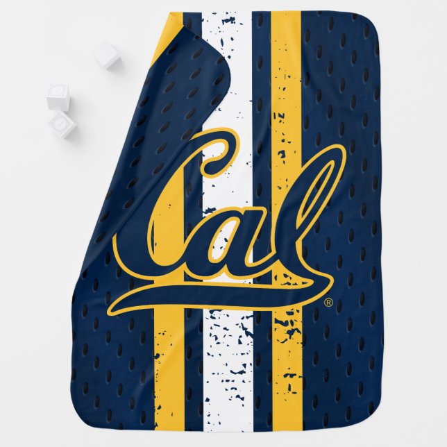 Cal Football Jersey Baby Blanket (In Situ)