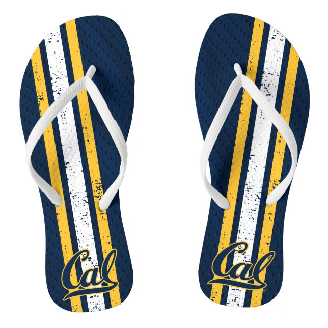 Cal Football Jersey Flip Flops (Footbed)