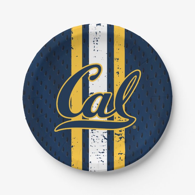 Cal Football Jersey Paper Plates (Front)