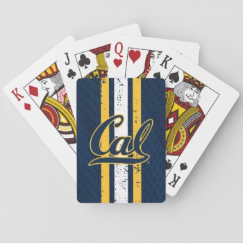 Cal Football Jersey Playing Cards by ucberkeley at Zazzle