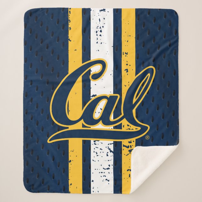 Cal Football Jersey Sherpa Blanket (Front)