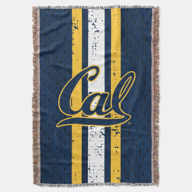 Cal Football Jersey Throw Blanket (Front Vertical)