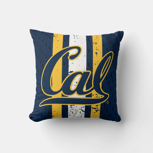 Cal Football Jersey Throw Pillow (Front)