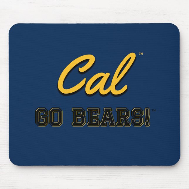 Cal Go Bears!: UC Berkeley Mousepad  #2 (Front)