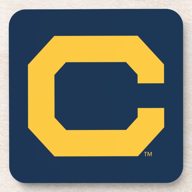 Cal Gold C Beverage Coaster (Front)