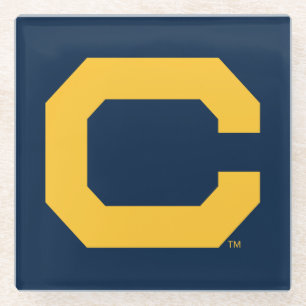 Cal Gold C Glass Coaster