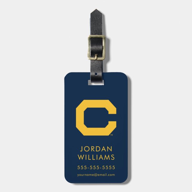 Cal Gold C Luggage Tag (Front Vertical)