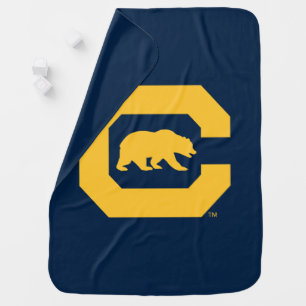 Cal Gold C With Bear Baby Blanket