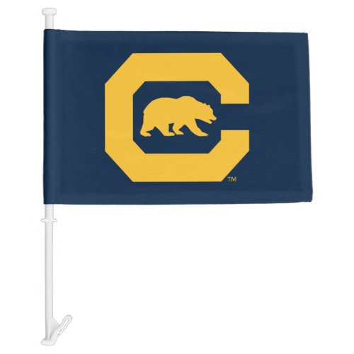 Cal Gold C With Bear Car Flag