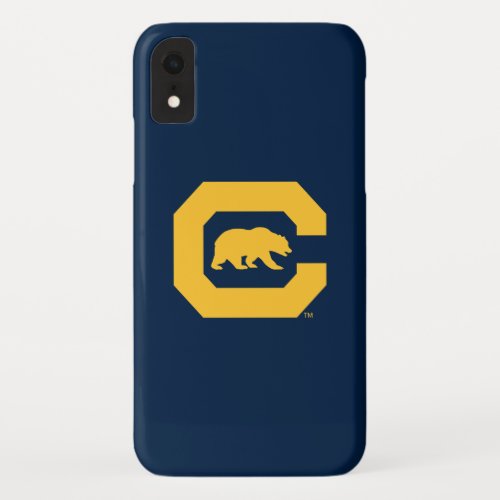 Cal Gold C With Bear iPhone XR Case
