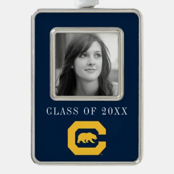 Cal Gold C With Bear Christmas Ornament by ucberkeley at Zazzle