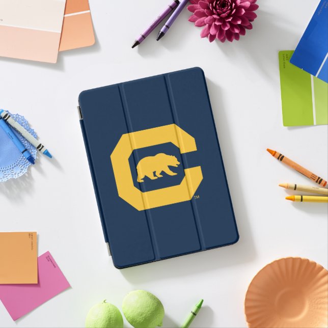 Cal Gold C With Bear iPad Pro Cover (Desk)
