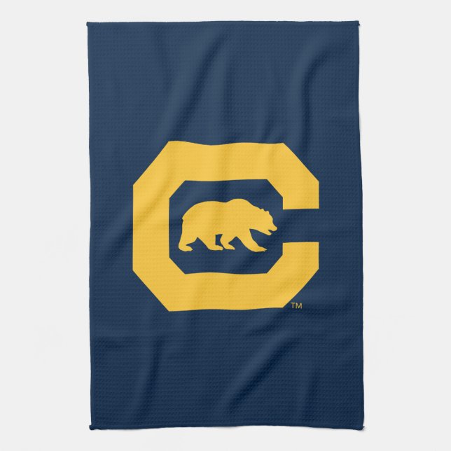 Cal Gold C With Bear Kitchen Towel (Vertical)