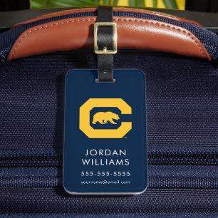 Cal Gold C With Bear Luggage Tag