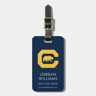 Cal Gold C With Bear Luggage Tag