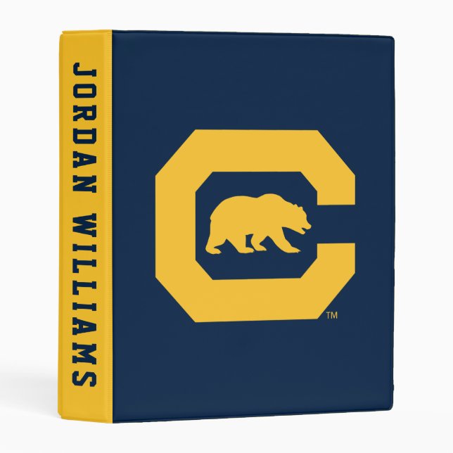 Cal Gold C With Bear Mini Binder (Front/Spine)