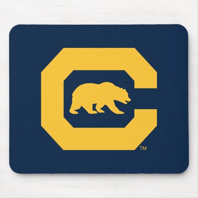 Cal Gold C With Bear Mouse Pad (Front)