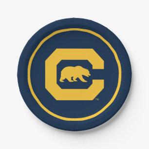 Cal Gold C With Bear Paper Plates