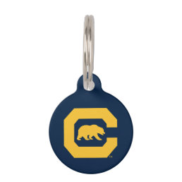 Cal Gold C With Bear Pet ID Tag